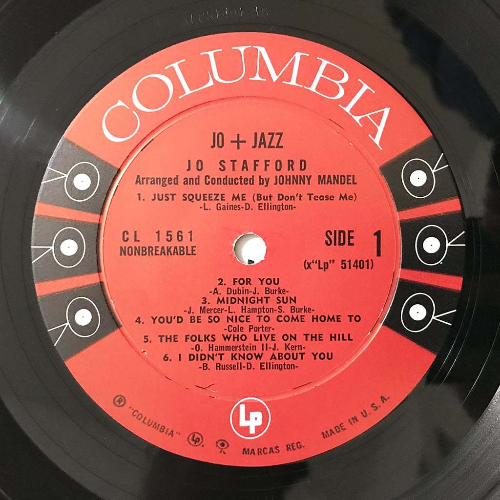 US ORIG LP■Jo Stafford■Jo + Jazz■Columbia アメリカ盤 オリジナル モノラル【試聴できます】_画像5