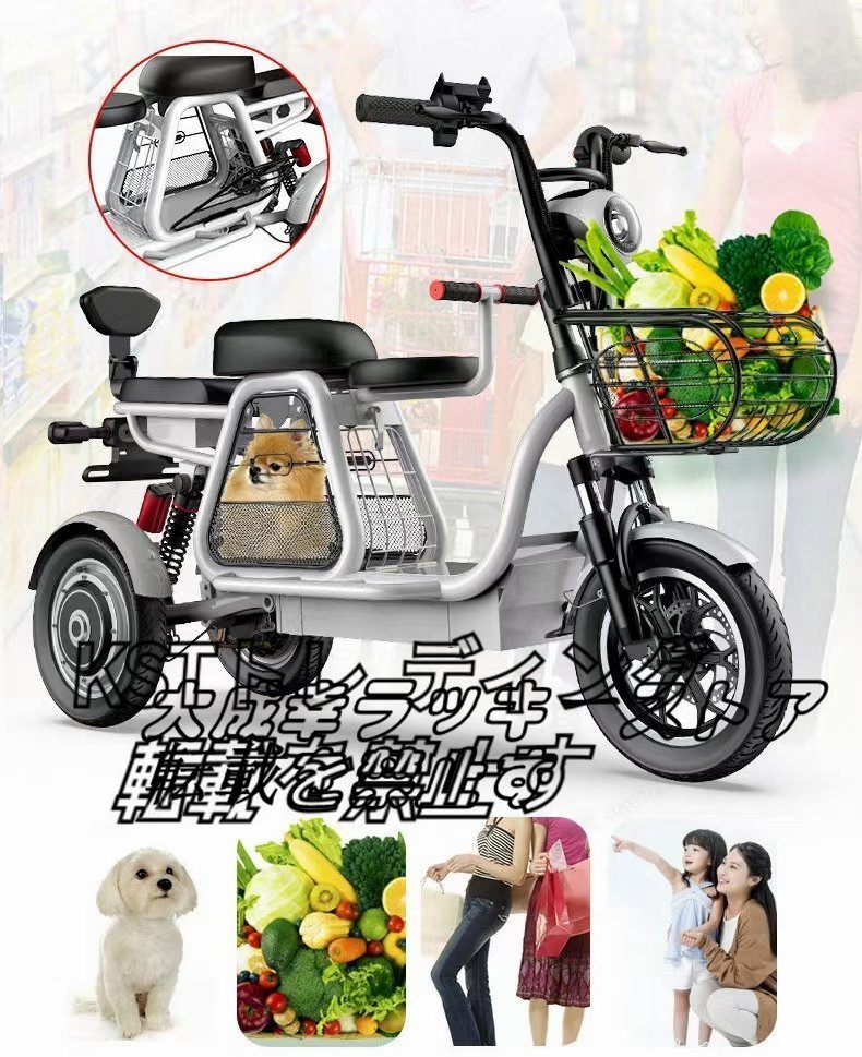  shop manager special selection for adult 3 wheel electromotive bicycle scooter attaching lock attaching high speed battery charger hat attaching shopping for 500W electromotive bicycle 48V 11A H12