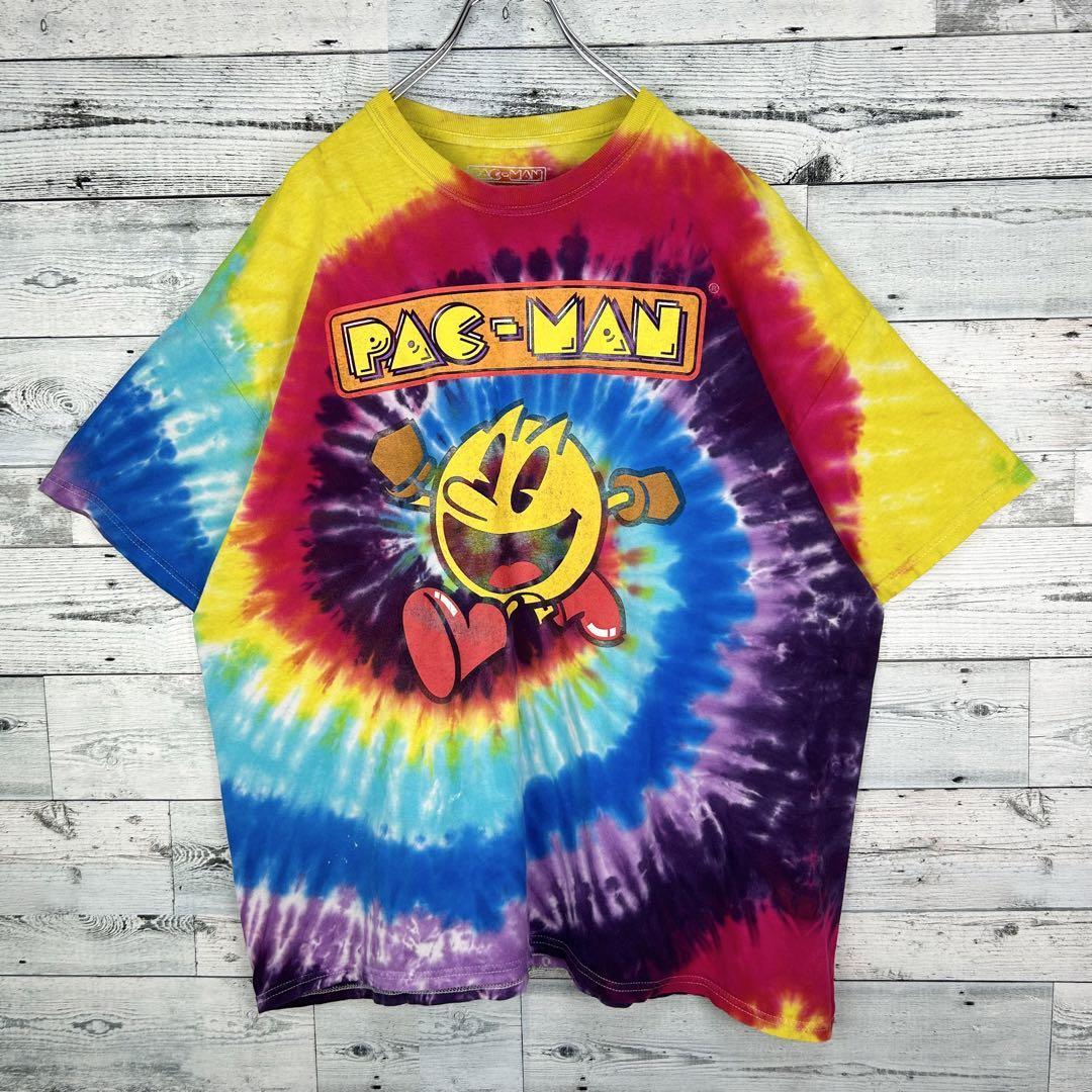 希少】ヴィンテージ メキシコ製 パックマン 半袖 Tシャツ タイダイ染め