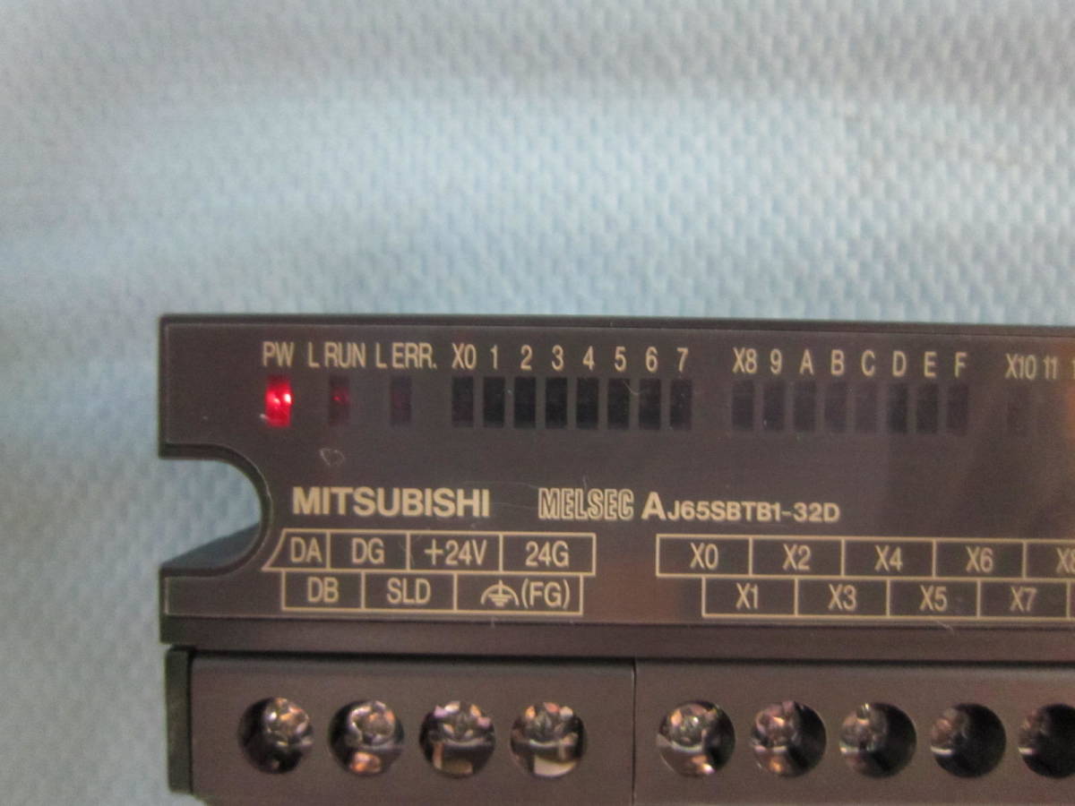 三菱電機 MELSEC INPUT UNIT AJ65SBTB1-32D*2個 CC-Link小形タイプリモートI/Oユニット_画像1