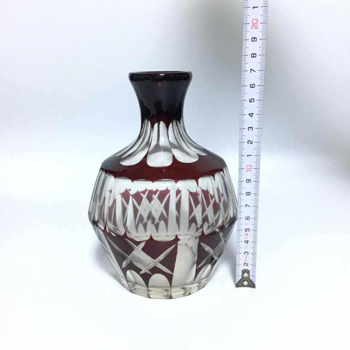 ガラス 花瓶 花入 クリスタル 花器 一輪挿し 壺 美術品 置物 飾レトロ