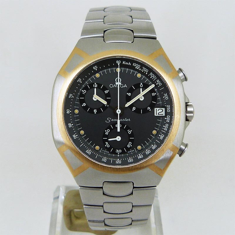 輝く高品質な 中古美品オメガ【OMEGA】 シーマスター ポラリス クロノ