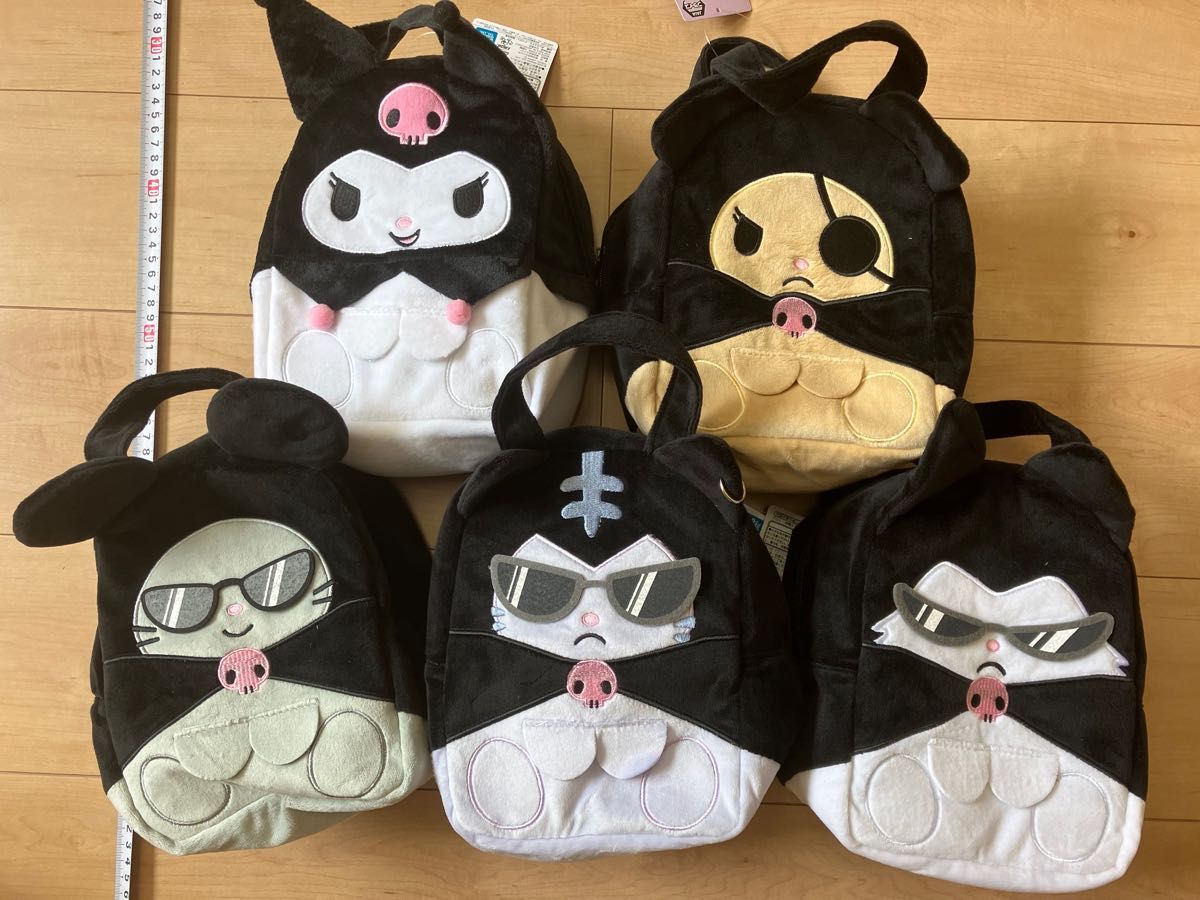 クロミ仲間たち ふわふわバッグ 全5種セット クロミ サンリオ クロミ仲間たち ふわふわバッグ 全5種セット クロミ サンリオ