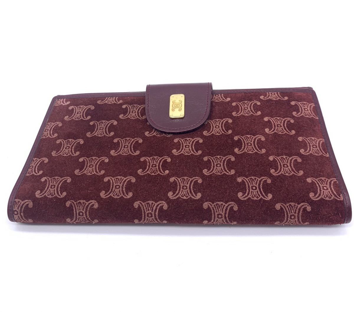 ◇超美品◇超希少◇CELINE◇セリーヌ◇ブランド◇ボルドー◇長財布