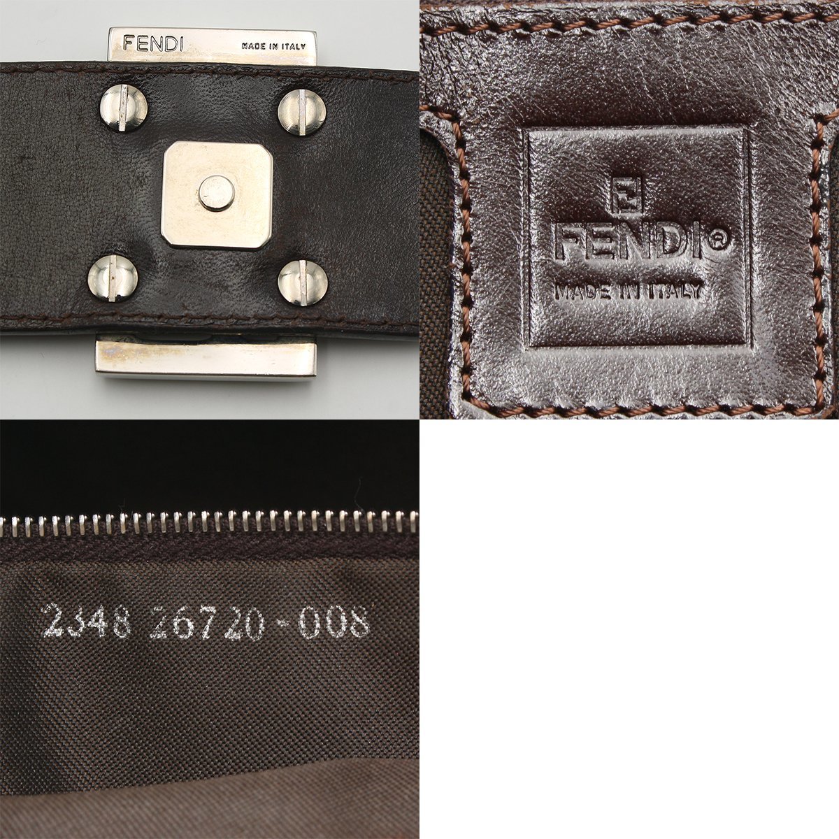 ☆A2388 美品 フェンディ ズッカ マンマバゲット ショルダーバッグ