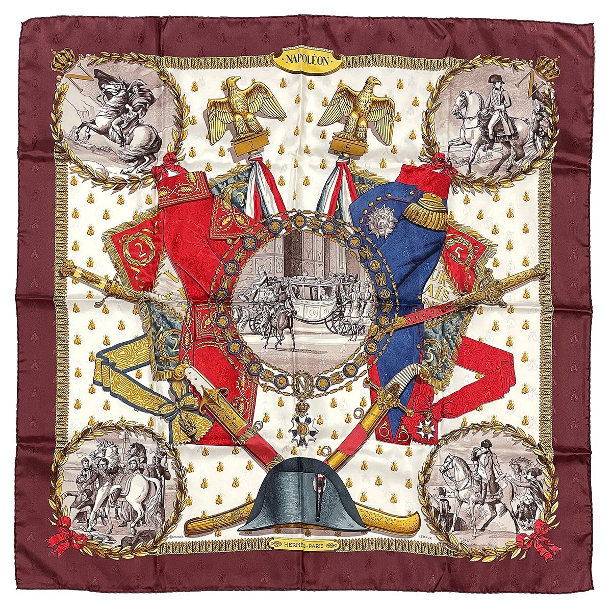 【今日の超目玉】 シルク ナポレオン NAPOLEON カレ90 エルメス 新同!! ★A2556 スカーフ レディース★ HERMES ブラウン×マルチカラー スカーフ 【今日の超目玉】 シルク ナポレオン NAPOLEON カレ90 エルメス 新同!! ★A2556 スカーフ レディース★ HERMES ブラウン×マルチカラー スカーフ