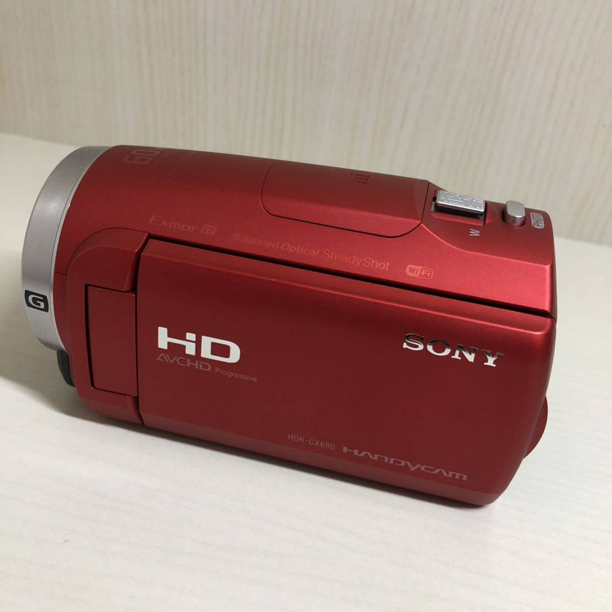 【G-125】☆美品☆ SONY ソニー HDR-CX680 ハンディカム デジタル ビデオカメラ 2017年製 取扱説明書　有　ケース付き_画像3