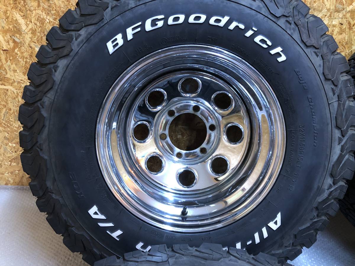 * rare *mote.la-15 -inch 10J plating steel wheel 139.7 GOODRICH 32×11.50R15 YN107 Hilux 60 Land Cruiser Blazer K5