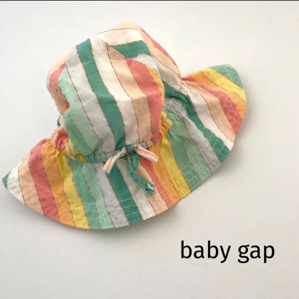 baby gap ベビーギャップ　ストライプ柄　帽子　赤ちゃん　夏　6〜12ヶ月　赤ちゃん帽子　ベビー帽子　gap