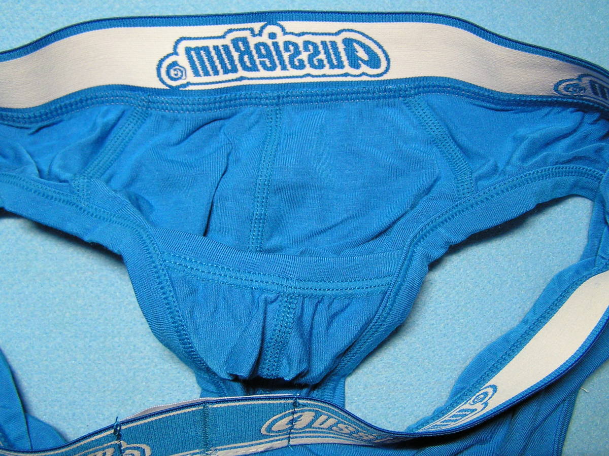 即決正規品新品 オージーバム Aussiebum WJ 2.0 Brief -青M- ビキニブリーフ ブルー 青色 現品表記サイズ M　モダール生地_画像10