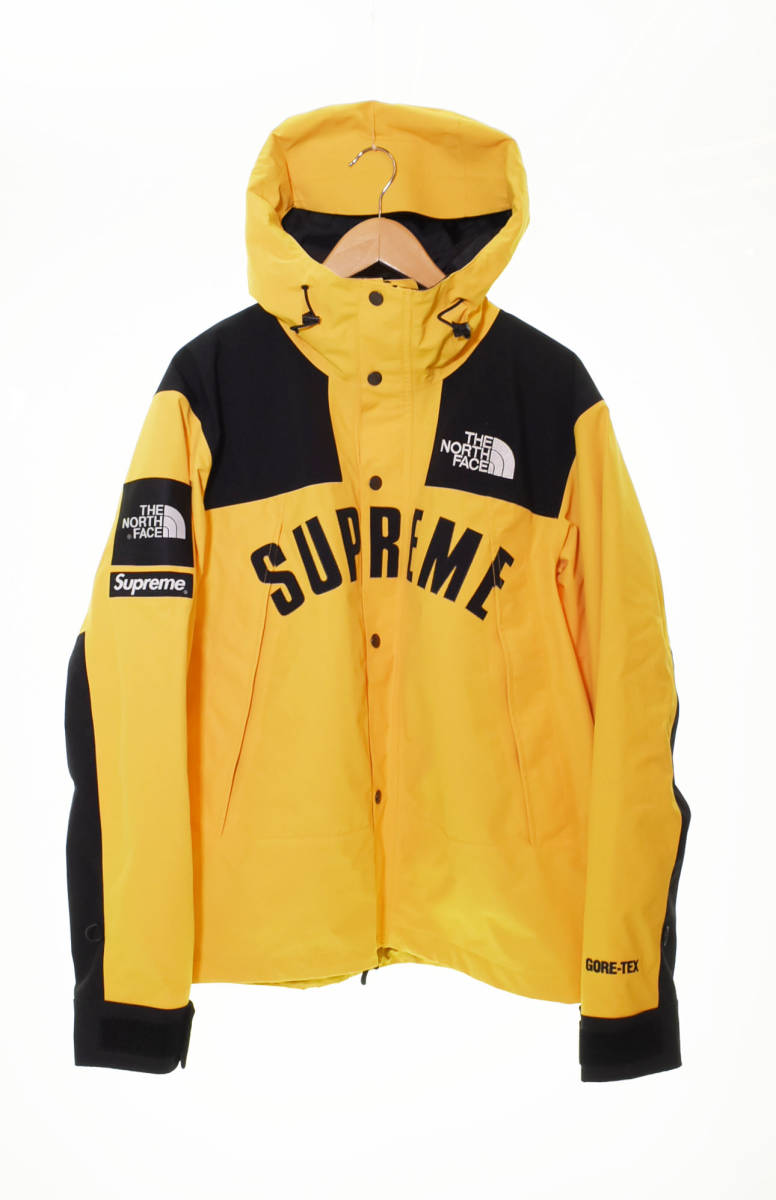 ◯ THE NORTH FACE ザノースフェイス SUPREME シュプリーム ARC LOGO Mountain Parka マウンテンパーカー NP119011 M 黄色 103