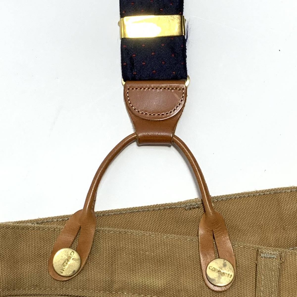 DOONEY&BOURKE ボタン式サスペンダードット柄 4cm 6428