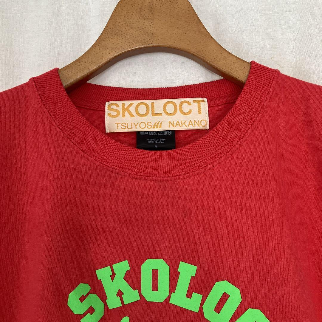 SKOLOCT ロゴ Tシャツ レッド M スコロクト_画像4