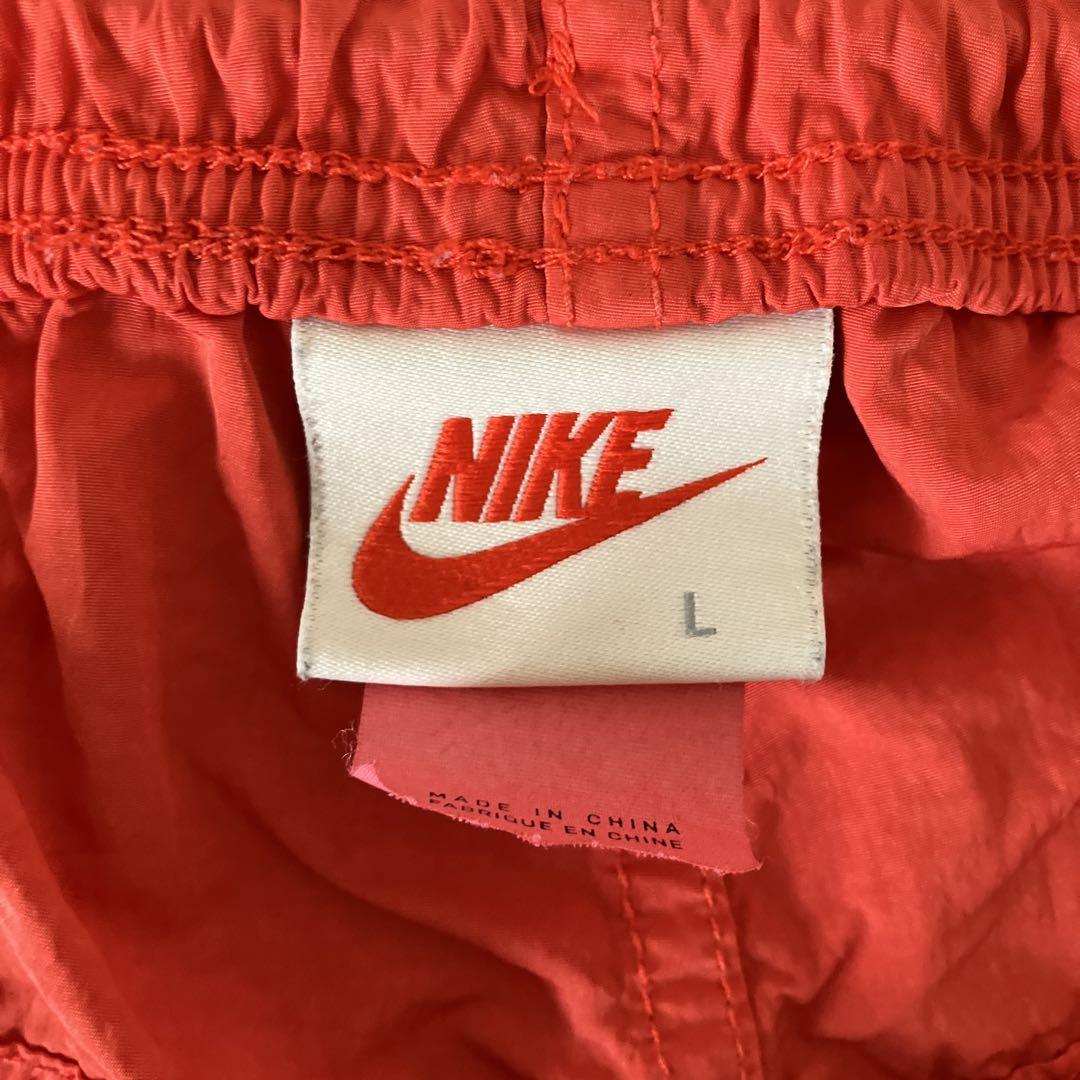 NIKE × stussy ナイロン ショートパンツ レッドL コラボ ショーツ
