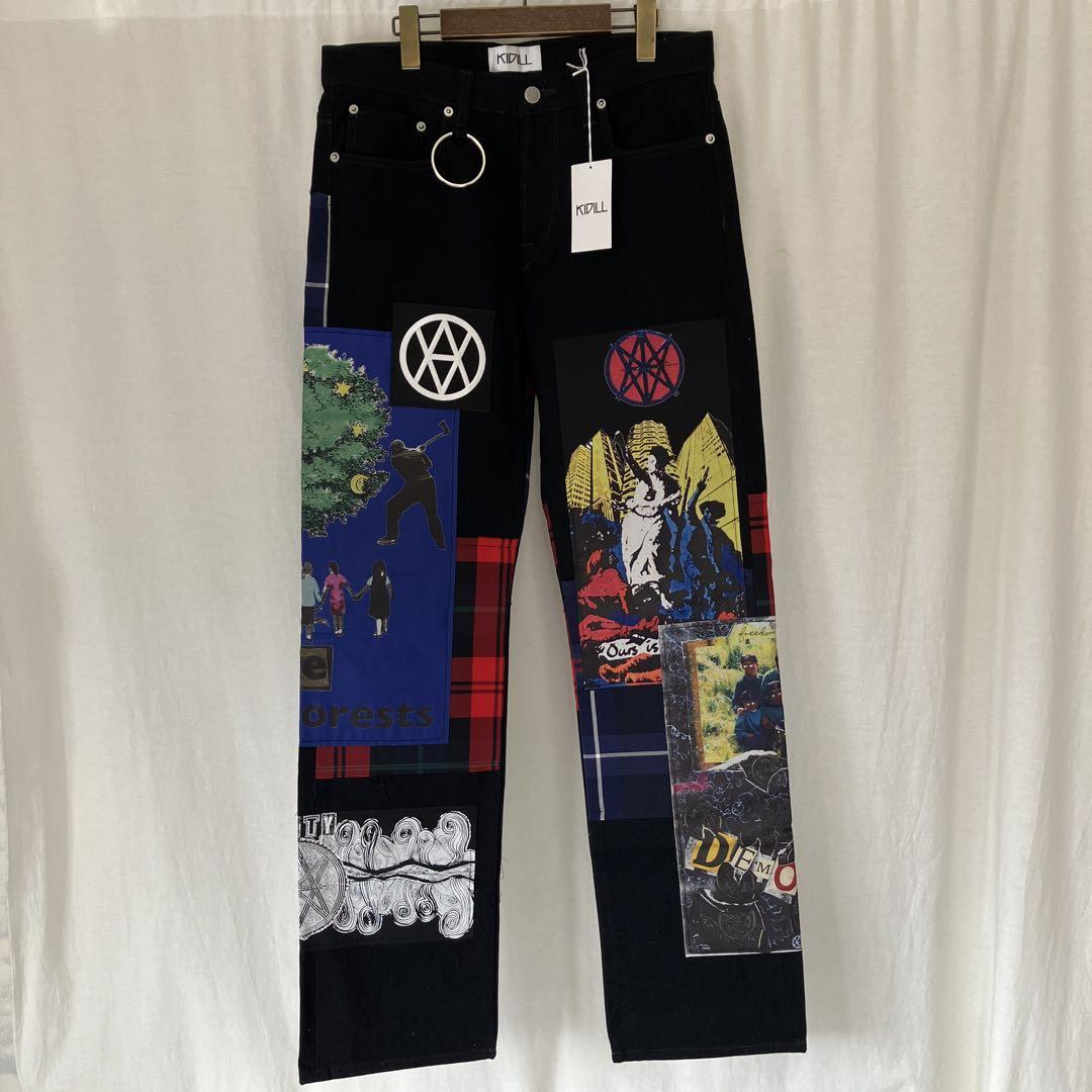 KIDILL Jamie Reid ルーズフィットデニムパンツ ブラック46