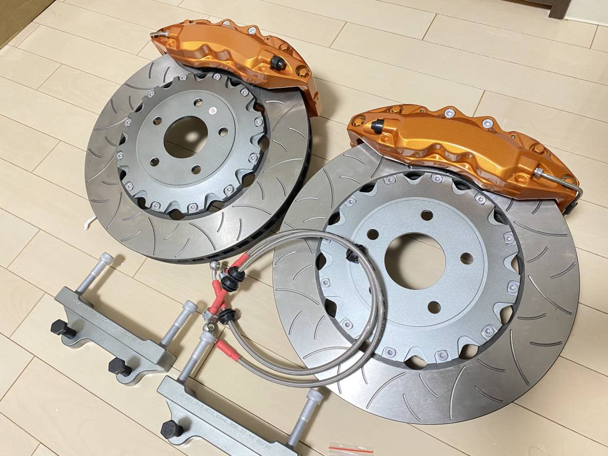 新品】スカイラインGTR BNR34 2Pローター ブレーキキット 対向6pod