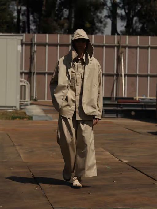 美品 Sillage Ventile Collection 3点セット セットアップ 2B ジャケット ＋パンツ＋ショーツ BEIGE ベンタイル 綿100% シアージ_画像1