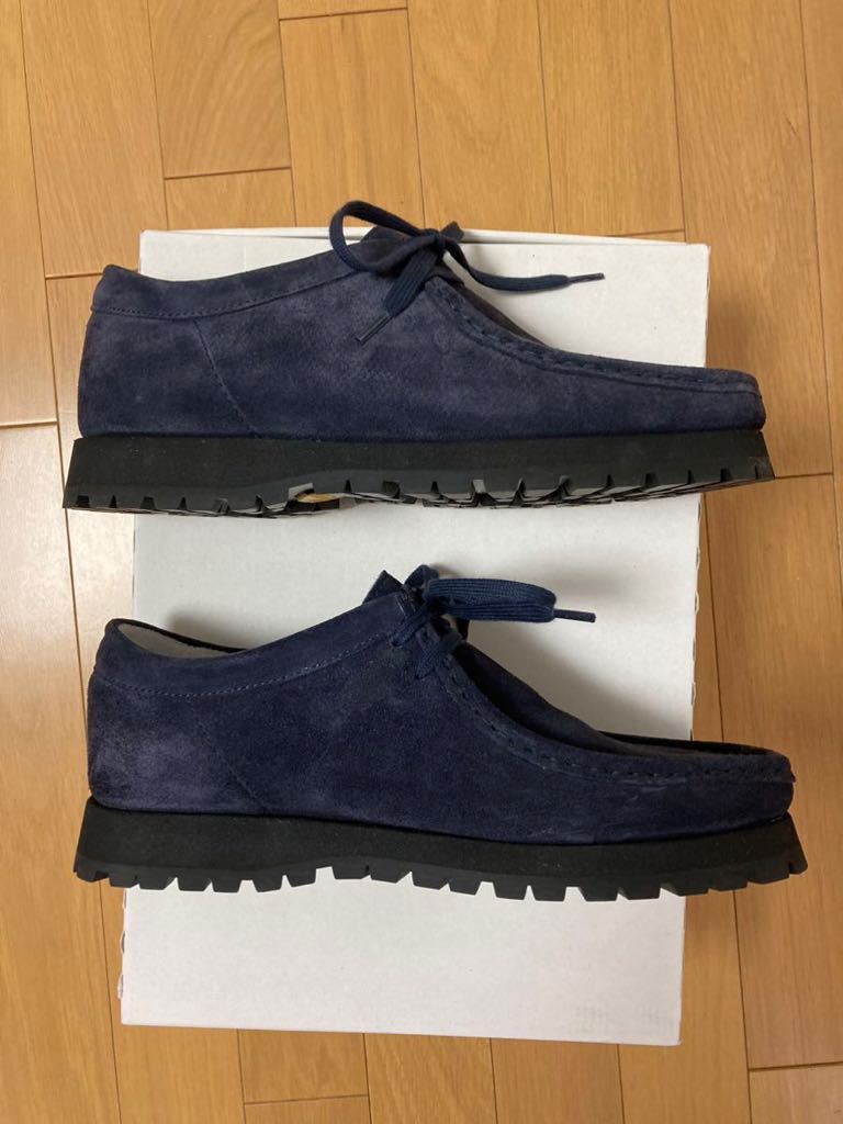 極美品 箱付き SABOR. MOC NAVY 40 SUEDE イタリア製 ウォータープルーフ ビブラムソール モカシン nonnative スエード チャッカ_画像7