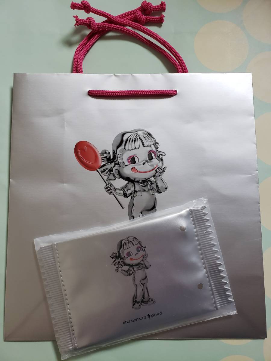  new goods *shu uemur Shu Uemura ×peko collection!peko original Mini pouch & limitation shopa-*