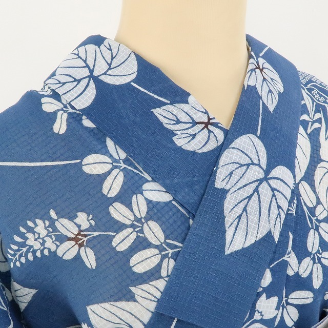 ゆめsaku2 専用出品 新品 竺仙 綿紅梅 朝顔 夏着物“浴衣と着物で ゆめsaku2 専用出品 新品 竺仙 綿紅梅 朝顔 夏着物“浴衣と着物で