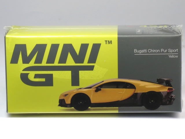 MINI GT 1/64 ブガッティ シロン ピュールスポール イエロー (左ハンドル) (MGT00428-L)_画像1