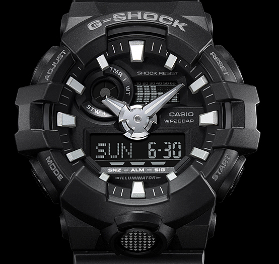 海外限定生産逆輸入モデル CASIO カシオ G-SHOCK Gショック 多彩な機能 1/100秒クロノ搭載 フルオートカレンダー新品ALL BK_海外限定生産逆輸入モデル！