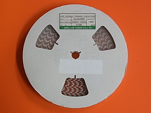 東京コスモス チップトリマーコンデンサー 30pF SMD3-030G 1000 東京コスモス チップトリマーコンデンサー 30pF SMD3-030G 1000