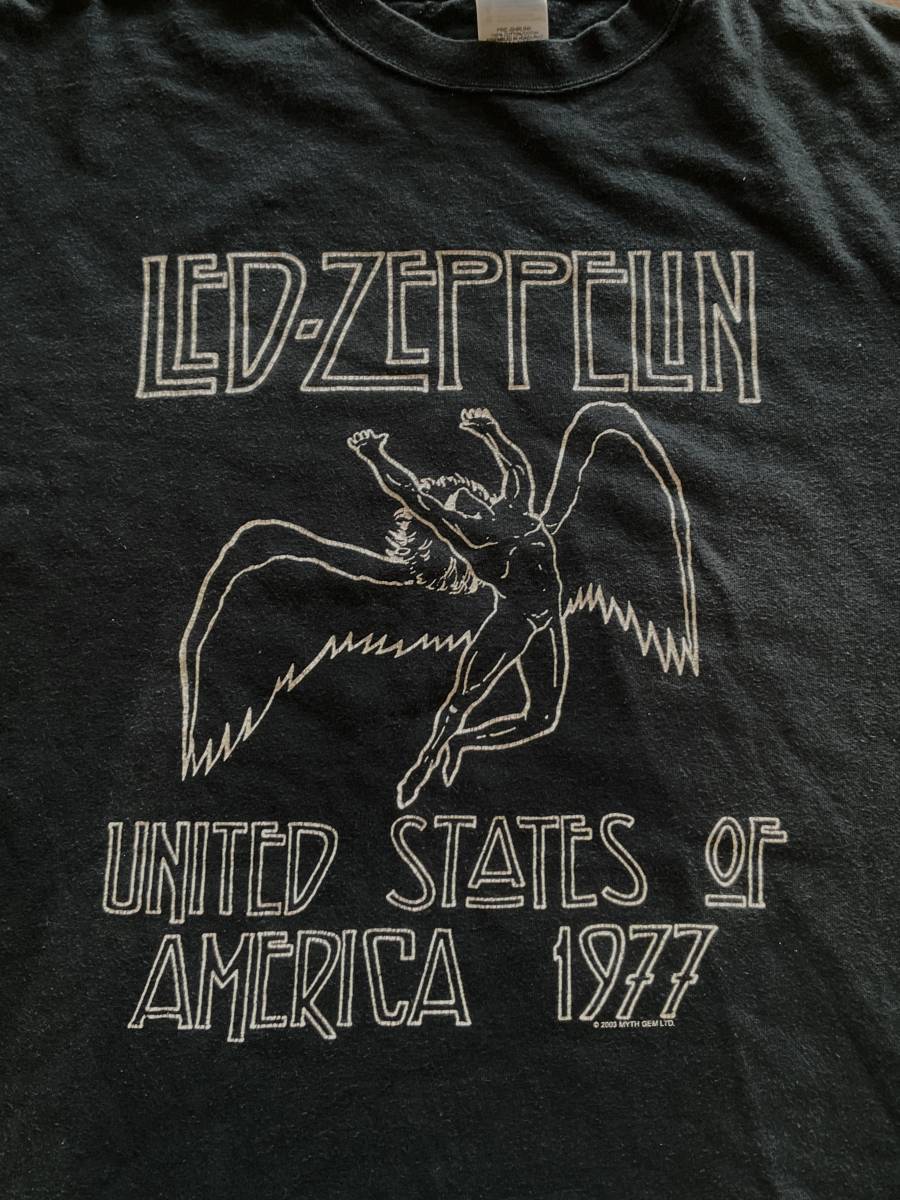 LED ZEPPELIN レッドツェッペリン ヴィンテージ ツアー ロック バンド Tシャツ USA 2003 MYTH GEM LTD 