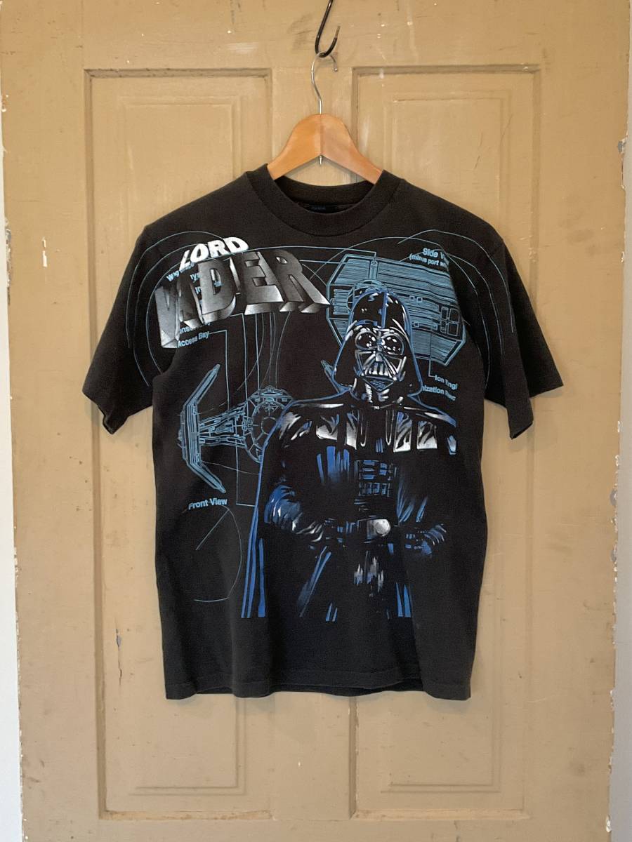 90s USA製 STAR WARS スターウォーズ ダースベーダー Tシャツ ユースXL ヴィンテージ LUCASFILM_画像1