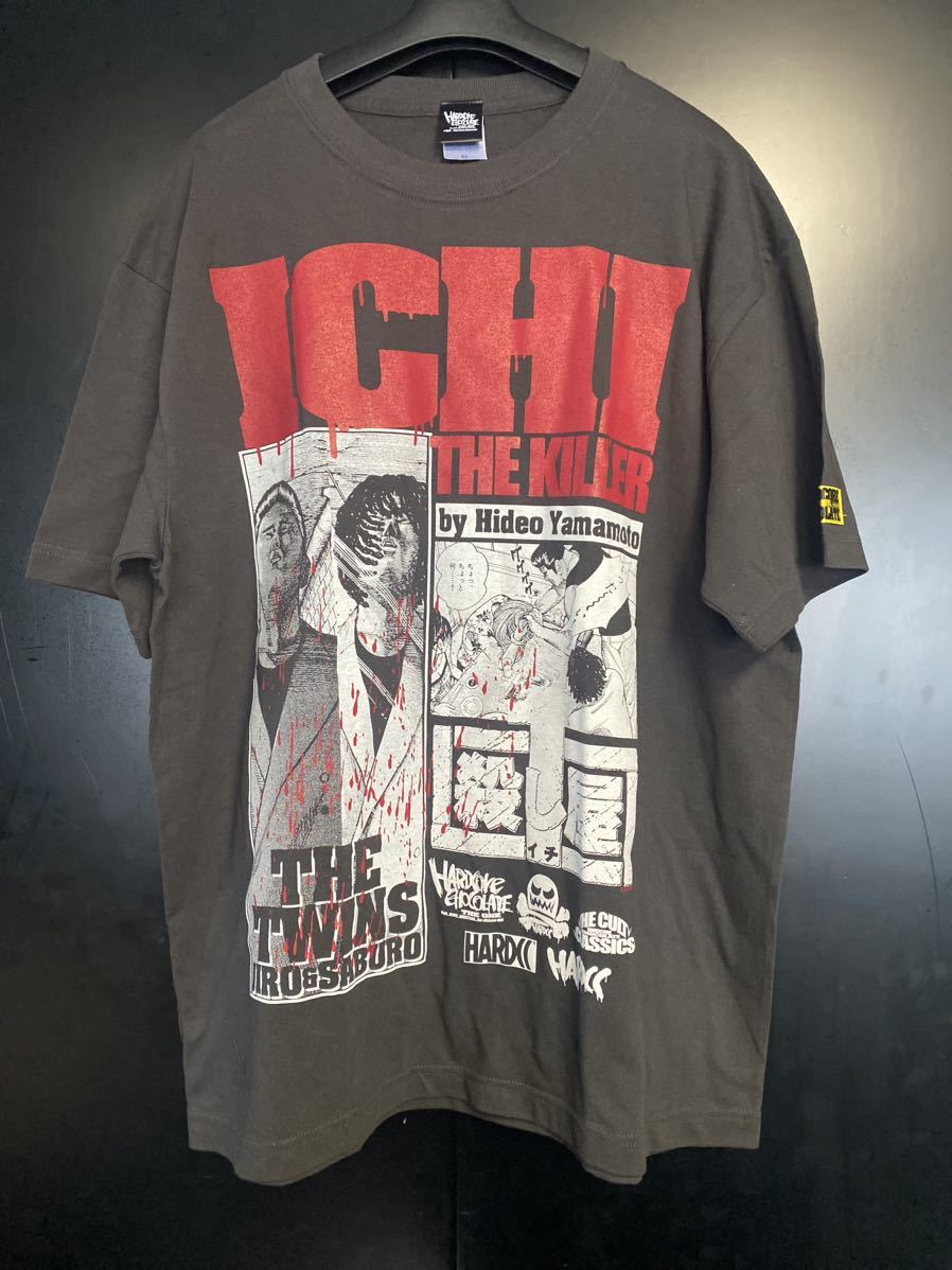 激レア 殺し屋1 Tシャツ　ブラック　ICHI THE KILLER サイズXL 映画Tシャツ　HARADCORE CHOCOLATE アニメTシャツ