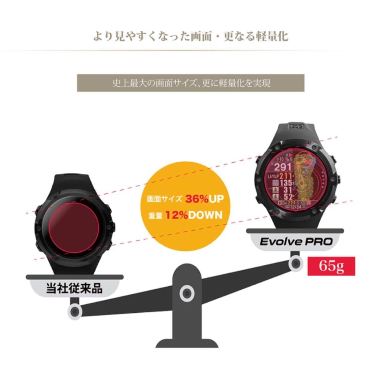 25%OFF ショットナビ ゴルフ エヴォルブ プロ タッチ 腕時計型GPSナビ