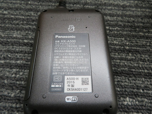 ☆Panasonic　4K　ウェアラブルカメラ　HX‐A500　動作OK_画像4