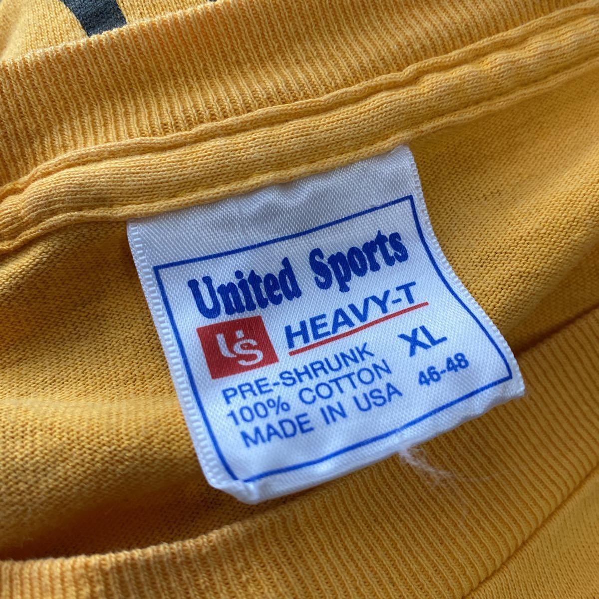 90s USA製 United Sports プリント Tシャツ XL ダンス 半袖 アメリカ製の画像5