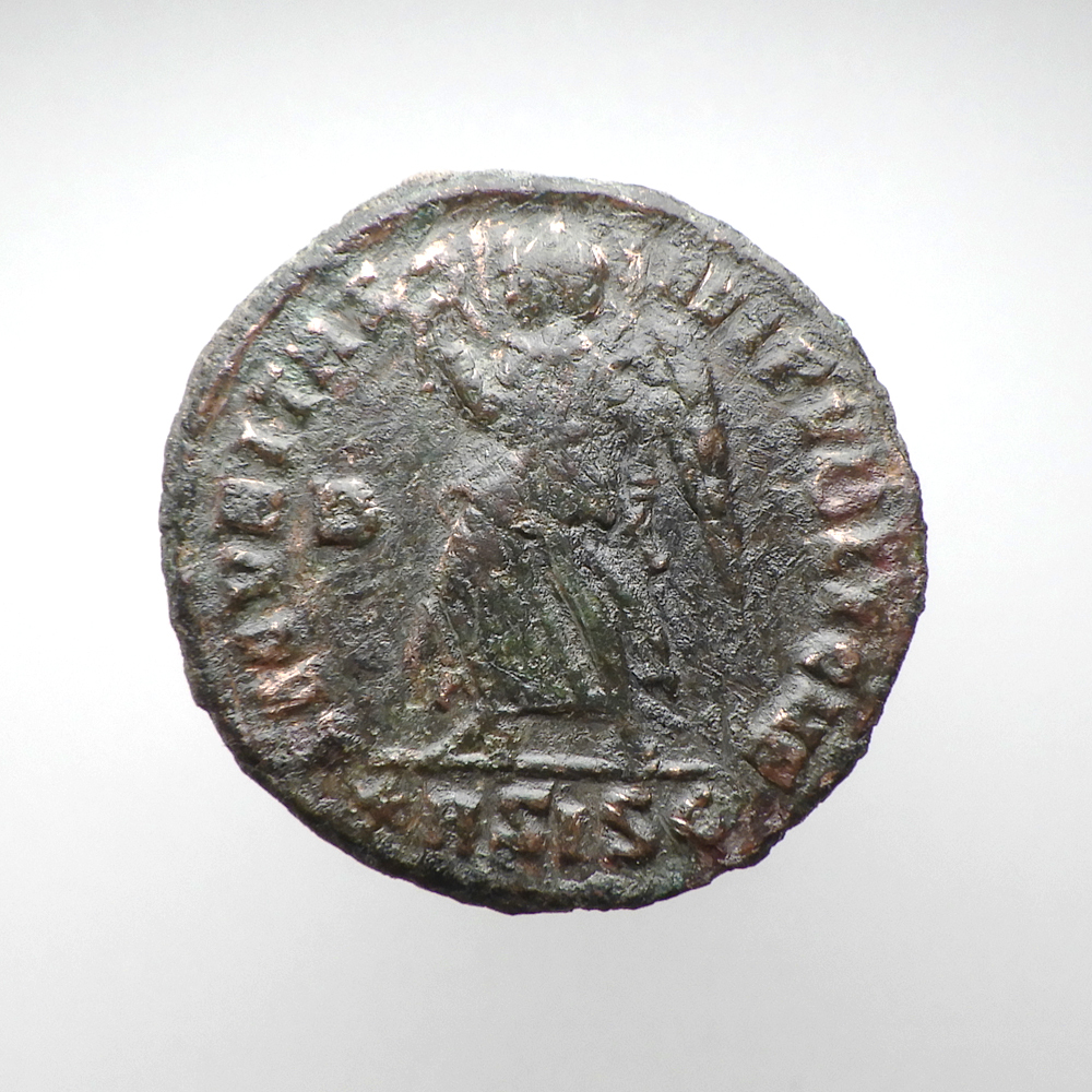 【古代ローマコイン】Valentinian I（ウァレンティニアヌス1世）クリーニング済 ブロンズコイン 銅貨 フォリス(HGCWzguZnk)_画像2