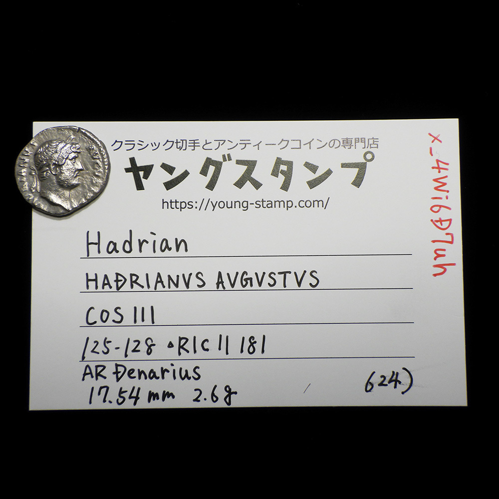 【古代ローマコイン】Hadrian（ハドリアヌス）クリーニング済 シルバーコイン 銀貨 デナリウス(x_4Wi6D7uh)_画像10