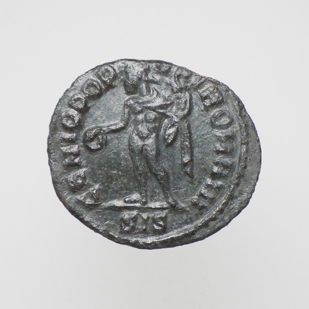 【古代ローマコイン】Severus II（セウェルス2世）クリーニング済 ブロンズコイン 銅貨 フォリス(sN4bAyQ5uW)_画像2