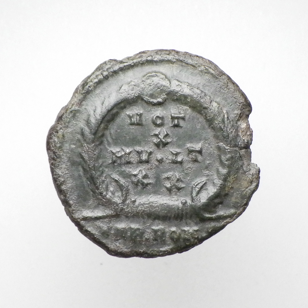 【古代ローマコイン】Julian II（ユリアヌス2世）クリーニング済 ブロンズコイン 銅貨 フォリス(gNgPa6eTpM)_画像2