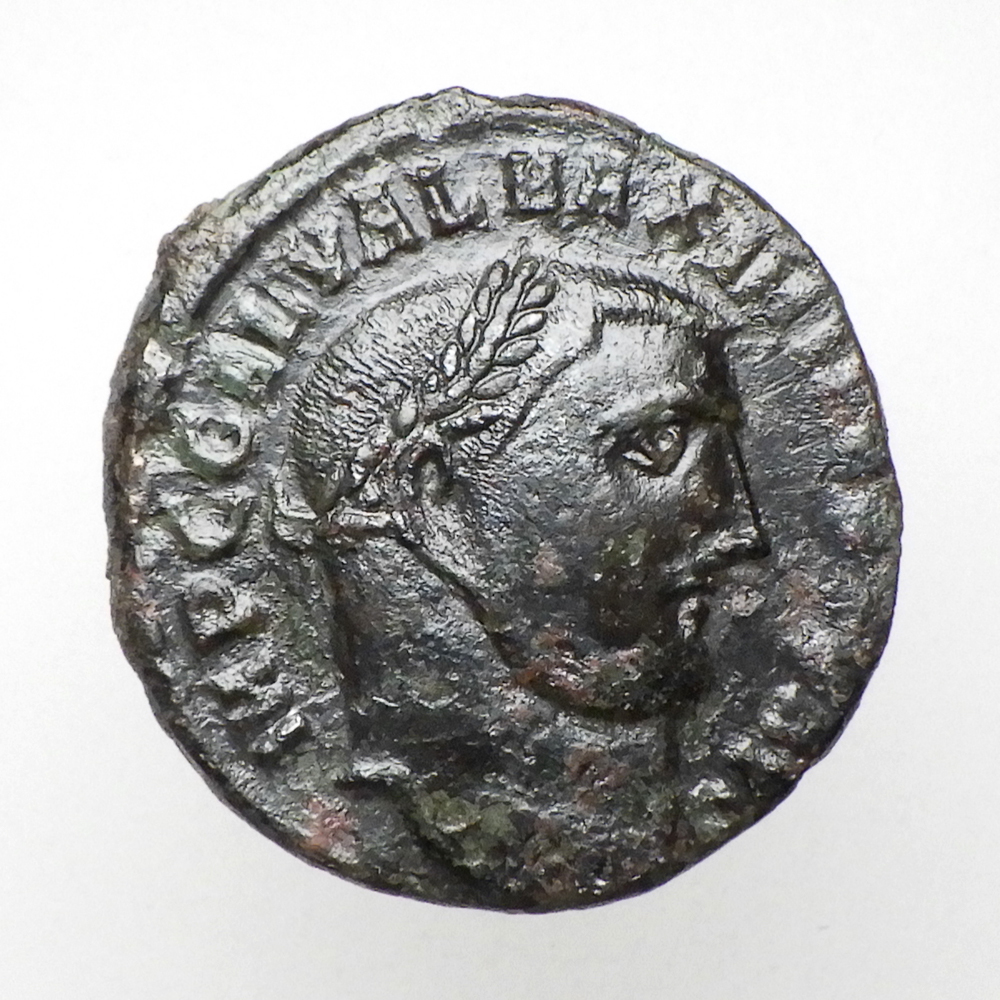 【古代ローマコイン】Maximinus II（マクシミヌス・ダイア）クリーニング済 ブロンズコイン 銅貨 フォリス(ySCcQAMsmM)_画像1