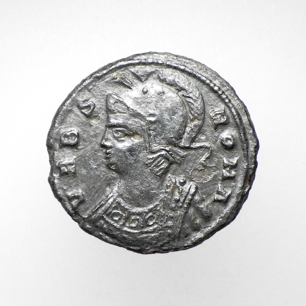 【古代ローマコイン】VRBS ROMA（ローマ市記念）クリーニング済 ブロンズコイン 銅貨 フォリス(2yQeEnne_p)_画像1