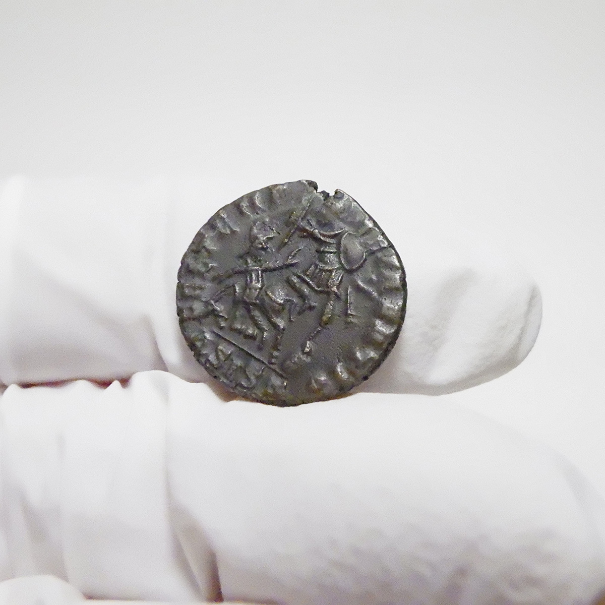 【古代ローマコイン】Julian II（ユリアヌス2世）クリーニング済 ブロンズコイン 銅貨 フォリス(XsSgn_ZFni)_画像7