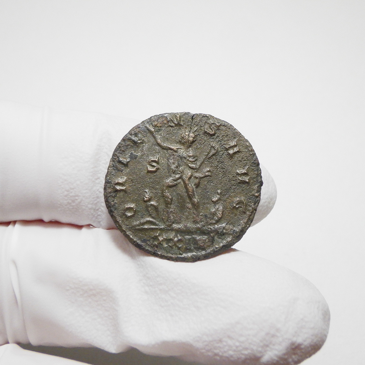 【古代ローマコイン】Aurelian（アウレリアヌス）クリーニング済 ブロンズコイン 銅貨 アントニニアヌス(KCWu7hcwxS)_画像6
