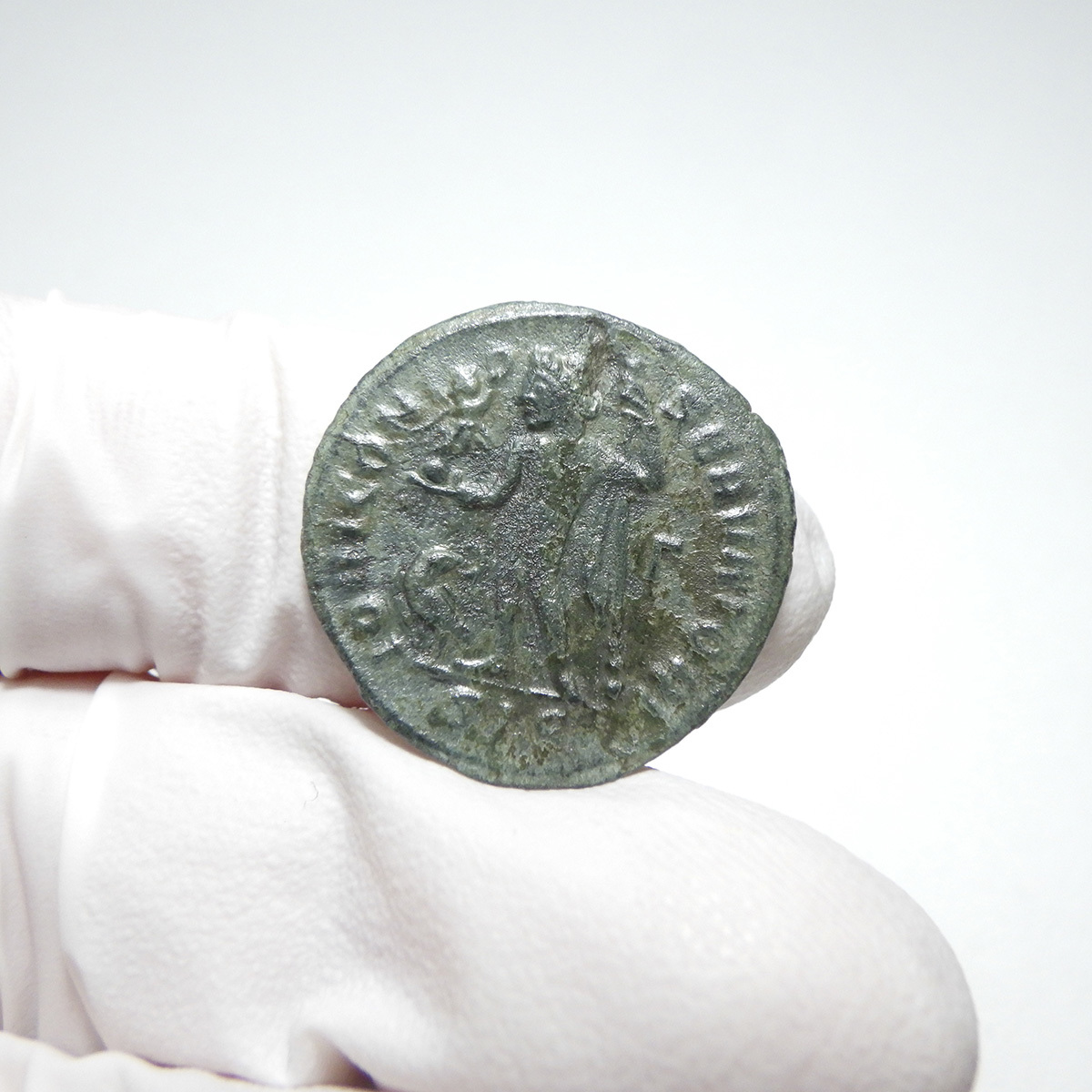 【古代ローマコイン】Licinius I（リキニウス）クリーニング済 ブロンズコイン 銅貨 フォリス(5C3ixcxxSE)_画像6