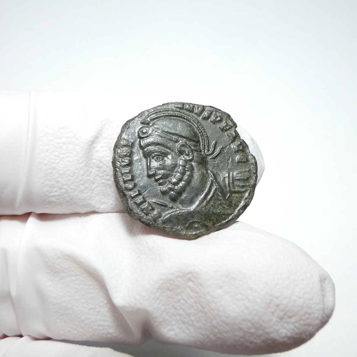 【古代ローマコイン】Julian II（ユリアヌス2世）クリーニング済 ブロンズコイン 銅貨 フォリス(gNgPa6eTpM)_画像5