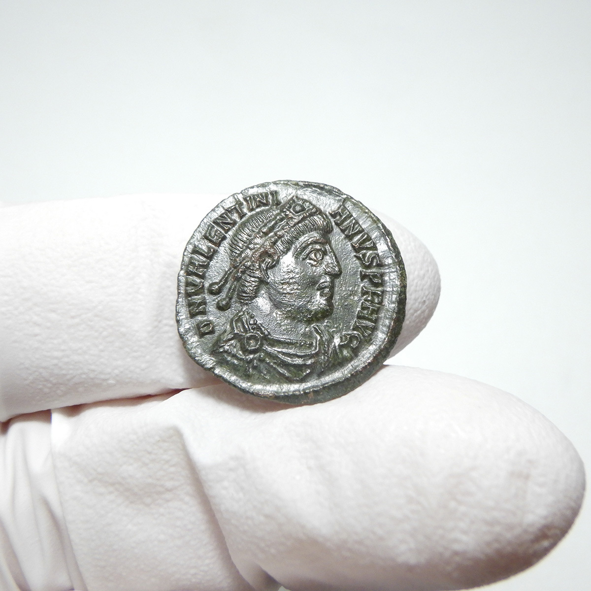 【古代ローマコイン】Valentinian I（ウァレンティニアヌス1世）クリーニング済 ブロンズコイン 銅貨 フォリス(w8dPS6cAPH)_画像3
