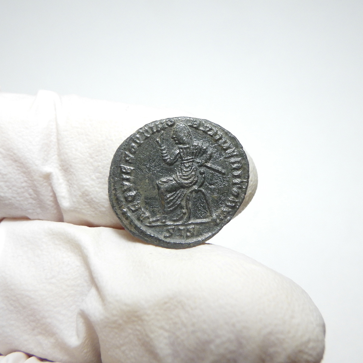 【古代ローマコイン】Maximian（マクシミアヌス）クリーニング済 ブロンズコイン 銅貨 フォリス(eHjDG4JNDi)_画像6