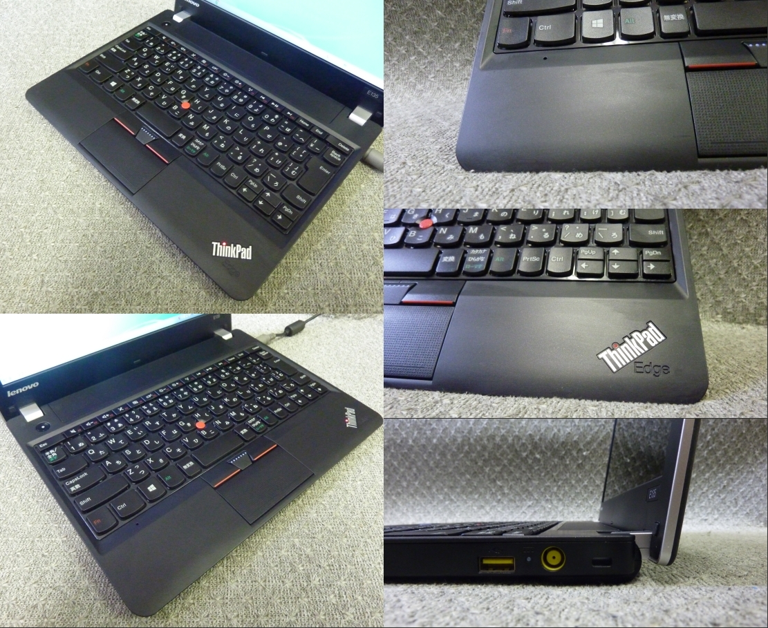 ★Windows 7 Home 11.6” Lenovo ThinkPad Edge E135 ★ AMD E1-1500 1.48GHz/4GB/320GB/無線/カメラ/HDMI/便利なソフト/リカバリ作成/2063