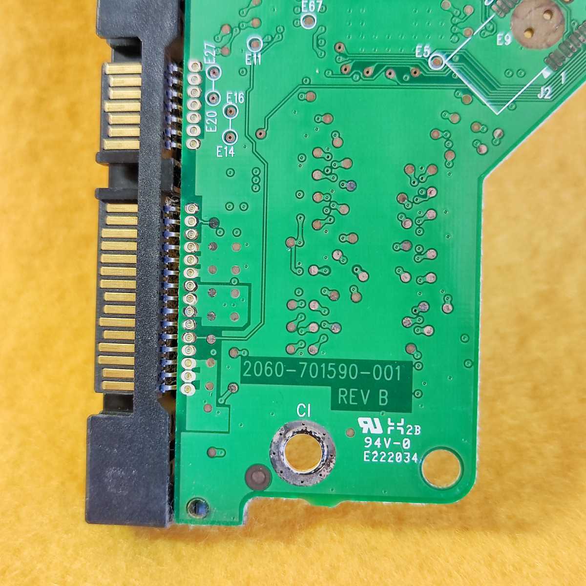 速達 送料無 ★ Western Digital WD HDD ハードディスク ロジックボード 回路基板 PCB 番号 2060-771590-001 REV B ★確認済 X076j_画像4