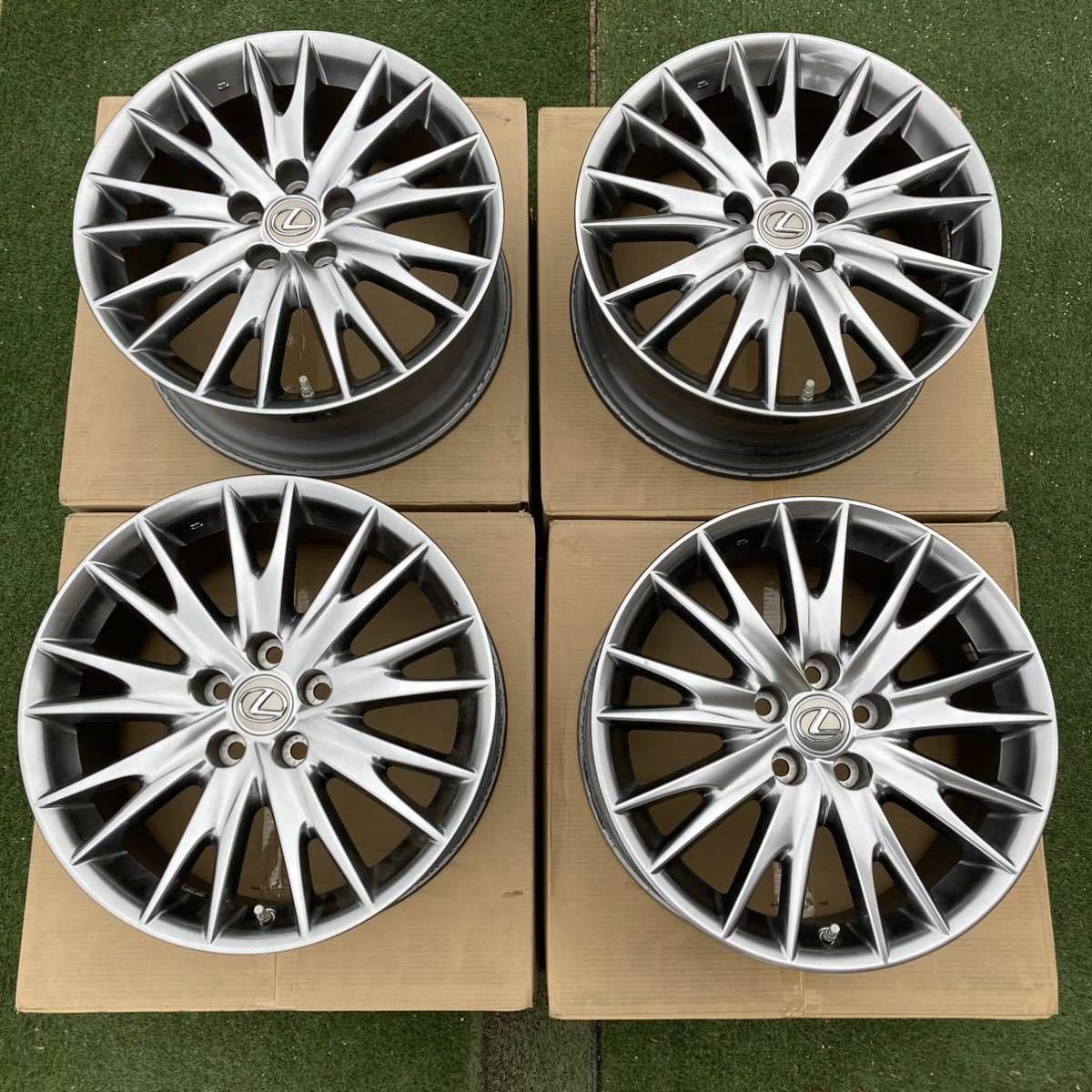レクサス GS バージョンL純正ホイール 18インチ 4本セット 中古品 美