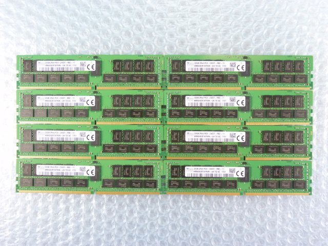 1OBX // 32GB 8枚セット 計256GB DDR4 19200 PC4-2400T-RB2 Registered RDIMM 2Rx4 HMA84GR7AFR4N-UH SKhynix// Dell PowerEdge R430 取外