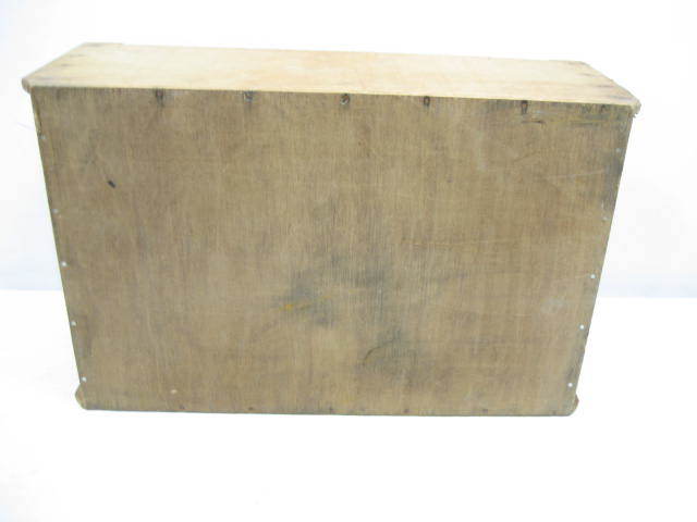 昭和 レトロ 木箱 大工道具箱 工具箱 木製 収納箱 道具箱 ケース 古道具 古民具 ナチュラル オーク W63.5×D40×H22cmの画像4